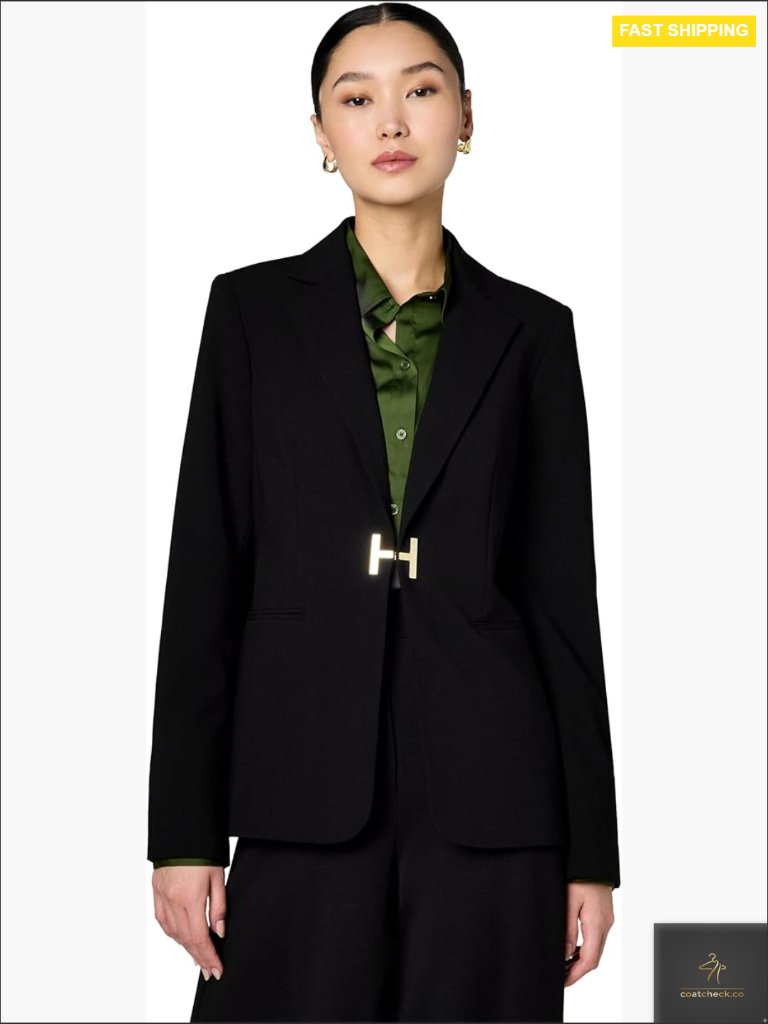 Chic Minimal Blazer Regular Fit Lightweight Office Workwear Professional